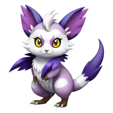 Shiny Furret-Absol-Noibat-Noivern-Hybrid (Full body) sticker