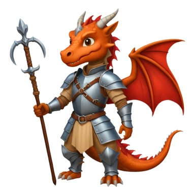 a dragon tamer in medieval time sticker