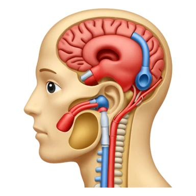 auditory system anatomy sticker
