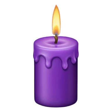 burning the midniight oil- make it purple candle  sticker