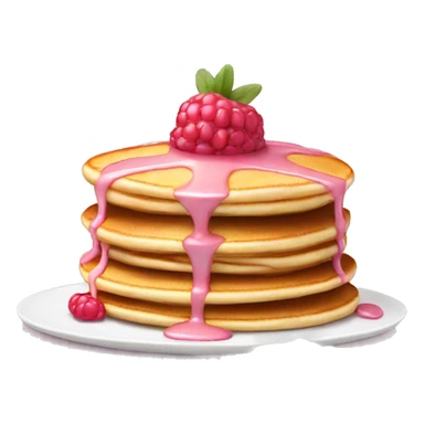 pancakes light pink berry sticker