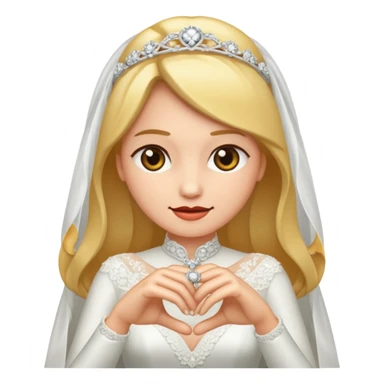 bride with wedding ring sticker