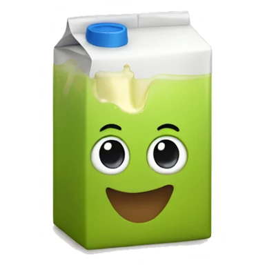 Apple juice box sticker