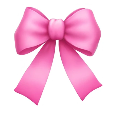 squiggly pink bow sticker
