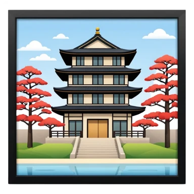 japan house modern sticker