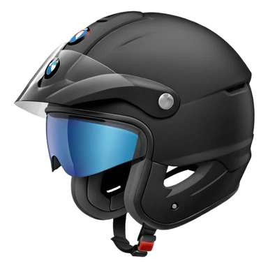 Black BMW bike helmet sticker