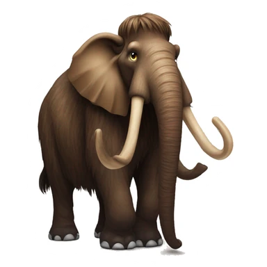a mammoth with a German flag[1] sticker