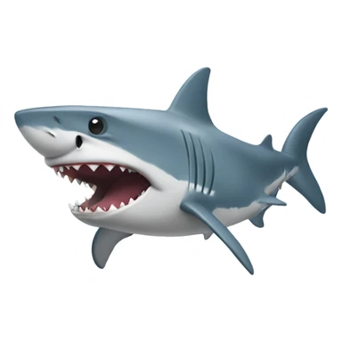 Shark wearing a hoodie sticker