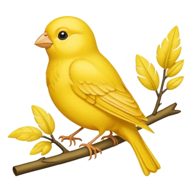 yellow canary sticker