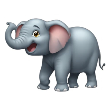 Éléphant sur hippopotame sticker