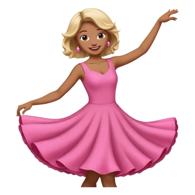 Bailarina rosada pero no de valet sino de bailes sticker