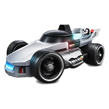 Formula Darth Vader’s ice cream race car, light saber headlights, exposed suspension  sticker