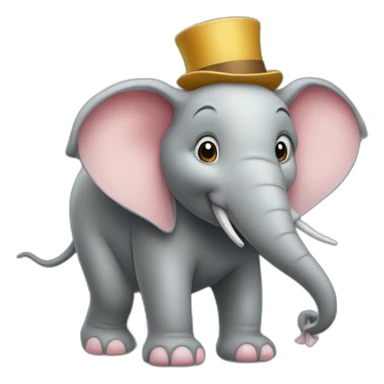 Une souris sur un éléphant sticker