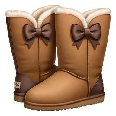UGGs with bows on them sticker