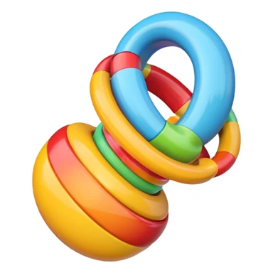 Rattle – colorful sticker