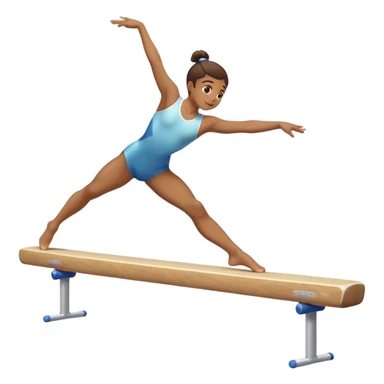 balance beam gymnastics  sticker
