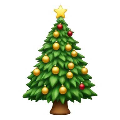 A Christmas tree with aesthetic decorations  sticker