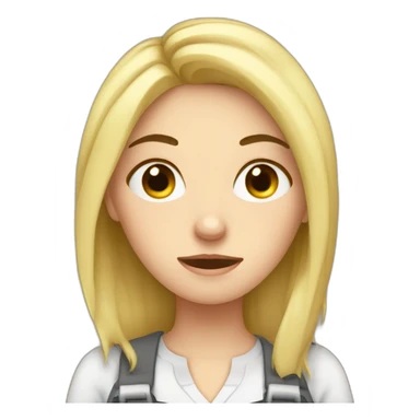 white girl's tired at work sticker