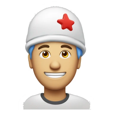 bonhomme avec un pouce en l'air, on voit un bout de son cerveau avec dessus de capteurs d'EEG sticker