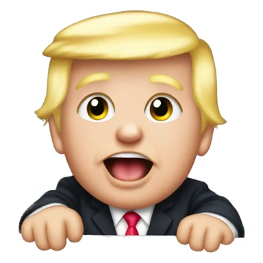 Baby Trump in playpen sticker