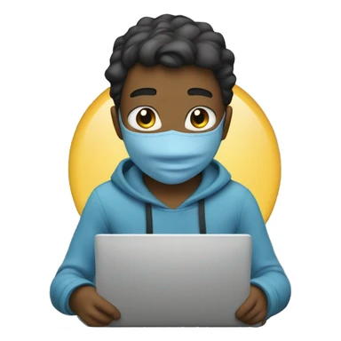boy coding sticker