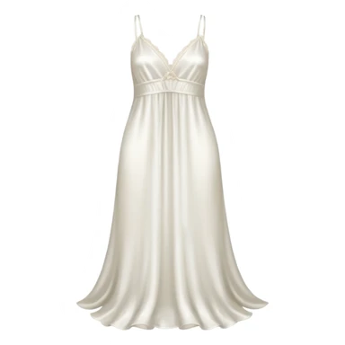White silk nightgown  sticker