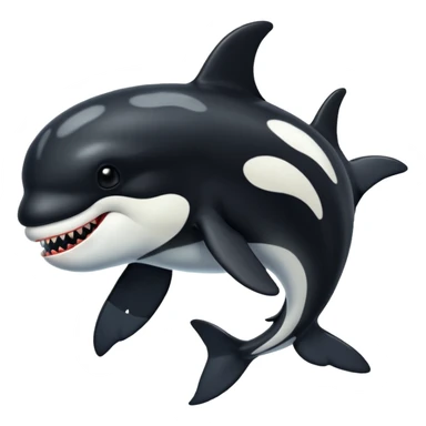 orca as a zombie sticker