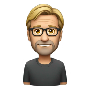 jurgen klopp playing hands under the head sticker