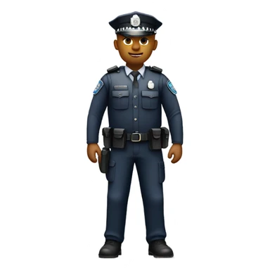 UK Police officer with stab vest - no hat full body sticker