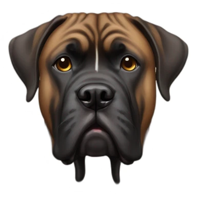 brindle bull mastiff sticker