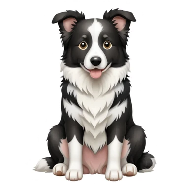 Merle Border Collie Sitting sticker