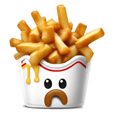 Poutine qui mange une poutine sticker