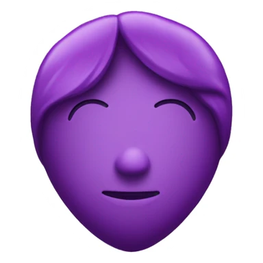 Purple Heart with the phrase “I love you Alessia” in the middle sticker