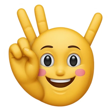 Fuck you hand sign in front of smiling face sticker