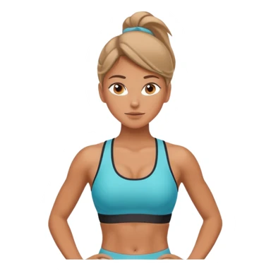 Chica fitness sticker