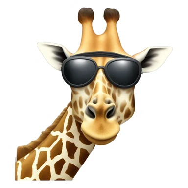 Giraffe Wearing a ski mask ￼ sticker