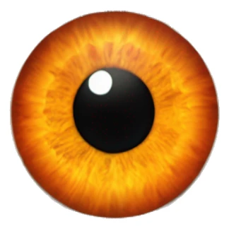Lord of the Rings Eye of Sauron, glowing orange iris, surrounded by flames. sticker