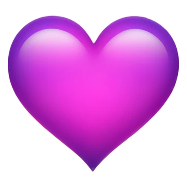 🤍 this heart but with a gradient between neon purple pink and orange sticker