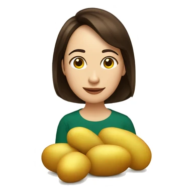 Maia Sandu and potatos sticker