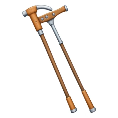 Detailed crutch sticker