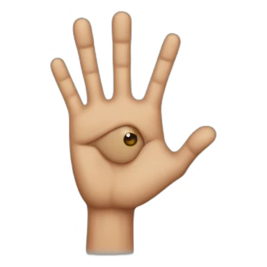Second finger from e.t. hand sticker
