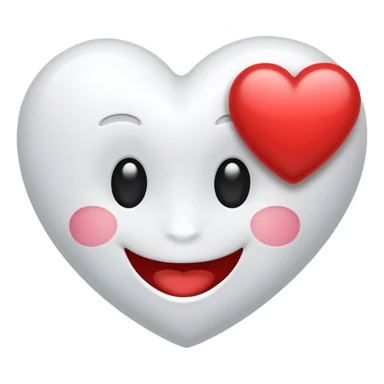 Un sourire avec un coeur sticker