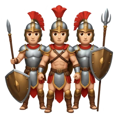 group of ancient trojan warriors sticker