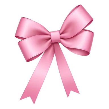 Super ultra-thin and stretched ribbon bow, as narrow as possible, single loop, no extra loops, no fluffy or rounded shapes, only one long and sleek ribbon, delicate, minimalist, NO DOUBLE LOOPS, NO THICKNESS, ONLY A SINGLE SLIM LINE pink sticker