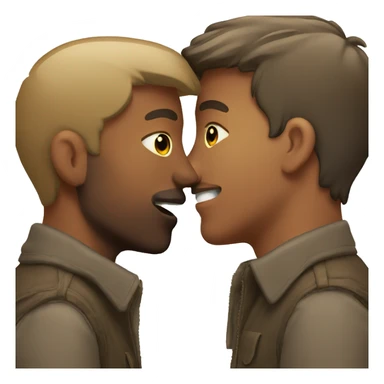 guys kissing gay  sticker