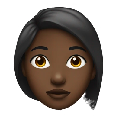 Darkskin girl side eye sticker