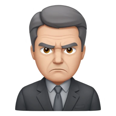 Irritated boss sticker