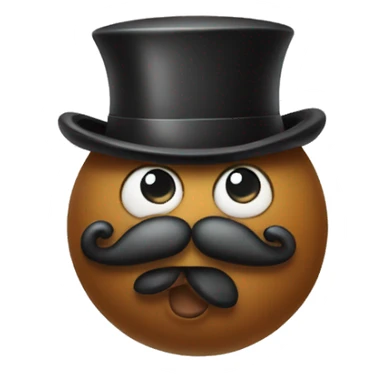 Poo with a monocle  sticker