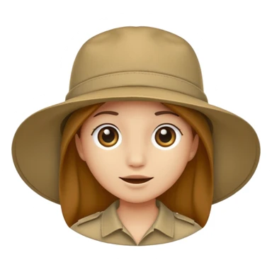 safari hat sticker