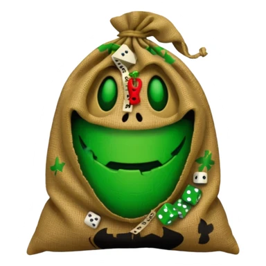 create Oogie boogie From nightmare before Christmas As Emojis that don’t already exists. sticker